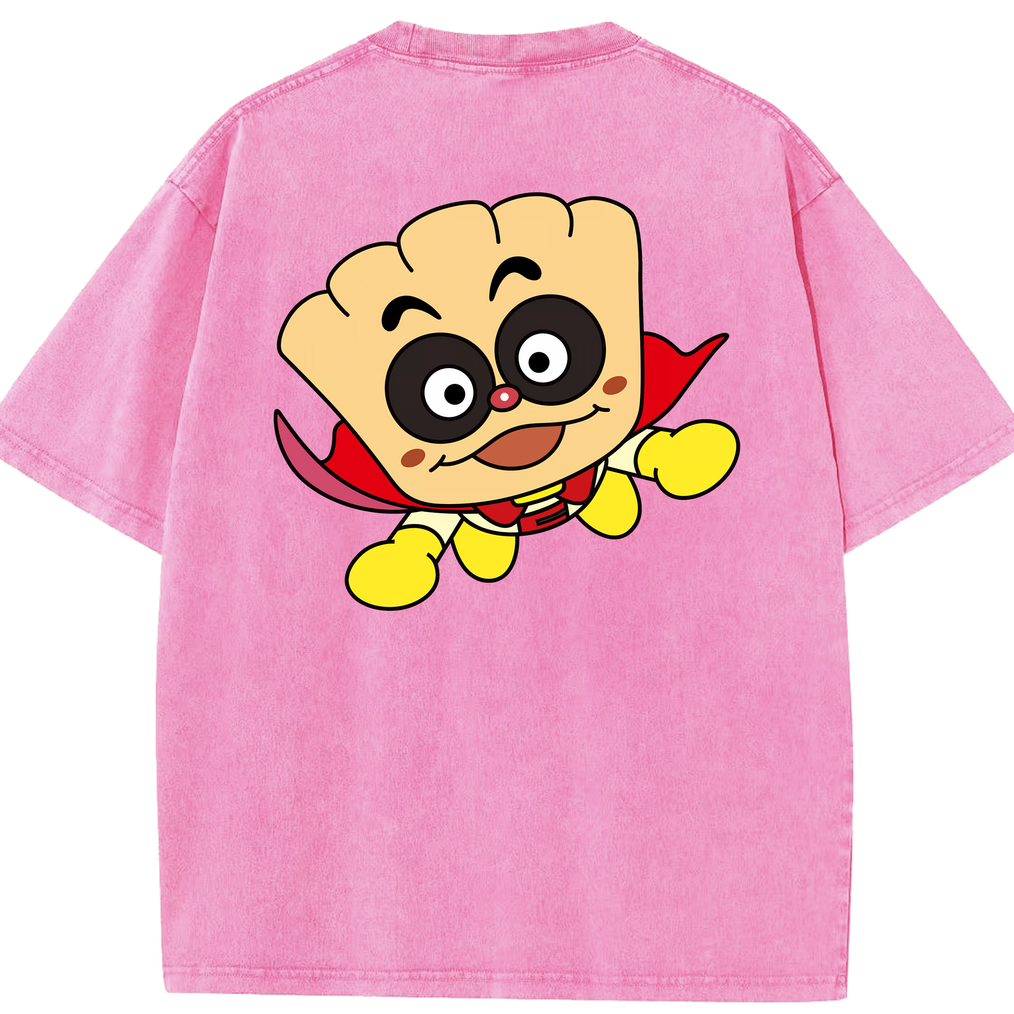 （画像用） アンパンマン Anpanman 綿100% ヴィンテージ風 半袖Tシャツ（背面プリント）